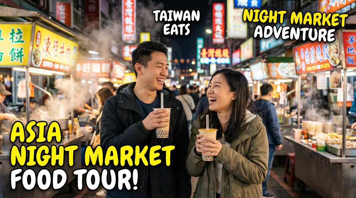 捷克街头旅行视频夜市美食